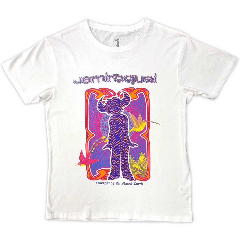 Black Jamiroquai t-shirt, size X-Large, featuring “Emergency” album artwork.