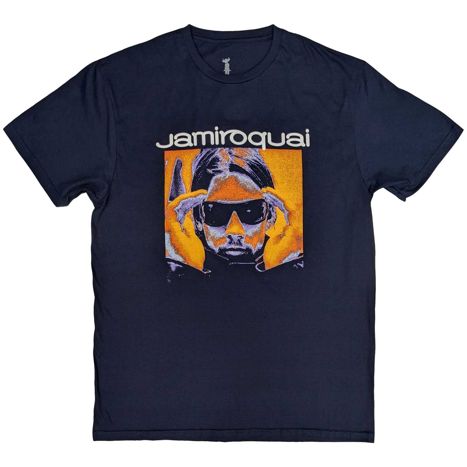 Orange Jamiroquai t-shirt, size X-Large, with band-related graphic.