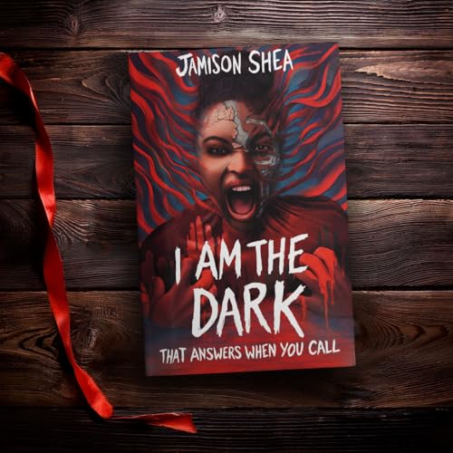 Book cover with a distressed woman’s face and red, swirling imagery.
