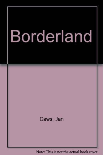Book cover: "Borderland" by Jan Caws, with black and mauve blocks.