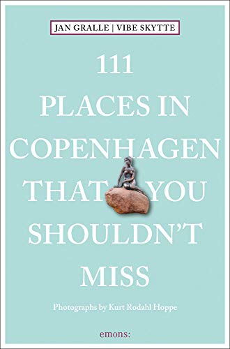 Book cover: "111 Places in Copenhagen" with The Little Mermaid image.