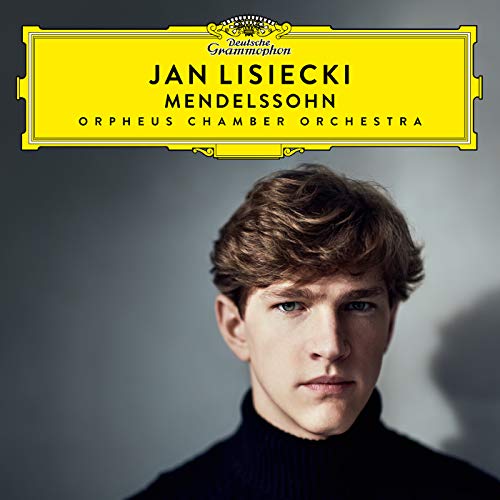 CD cover featuring pianist Jan Lisiecki and yellow Deutsche Grammophon branding.
