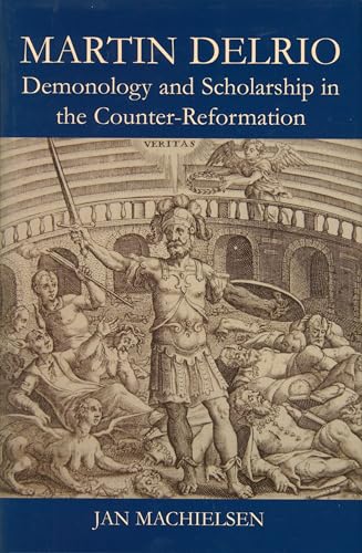 Book cover: “Martin Delrio” with illustration of a warrior and demons.