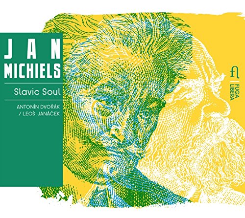 A CD cover with a sketched man's face in yellow, green, and blue tones.