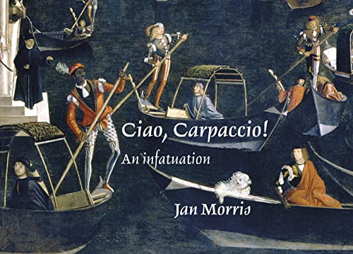 Book cover depicting a Renaissance-style painting of gondolas and figures.