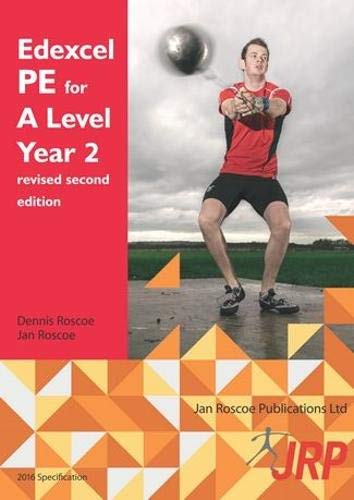 Textbook cover: "Edexcel PE A Level Year 2" with athlete image.