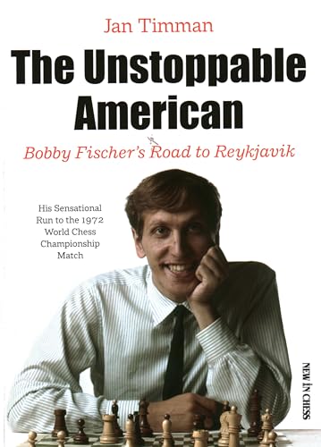Book cover featuring a portrait of Bobby Fischer smiling behind a chessboard.