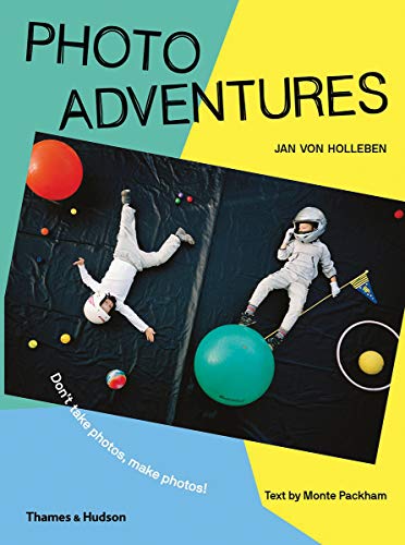 Book cover with people in astronaut suits playfully falling amongst colorful spheres.