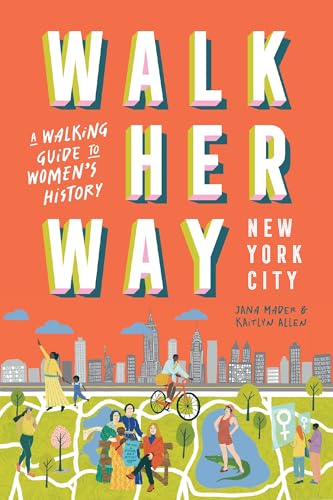 Book cover with orange background, white text, and illustration of people in a park.