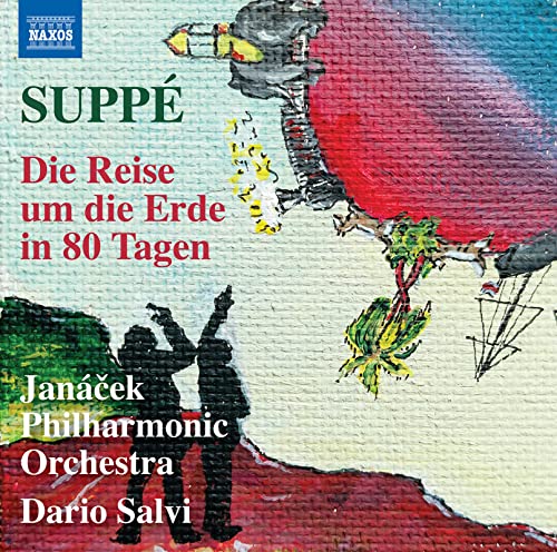 CD cover for Suppé’s “Around the World in 80 Days” opera.