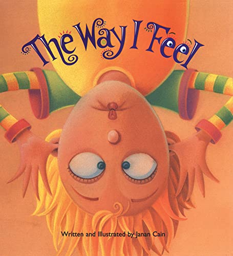 Book cover: child doing a headstand with colorful illustrated design.