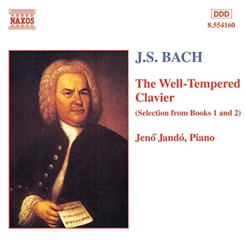 CD cover featuring a portrait of composer Johann Sebastian Bach.