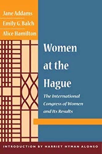 Book cover: "Women at the Hague," detailing an international congress.