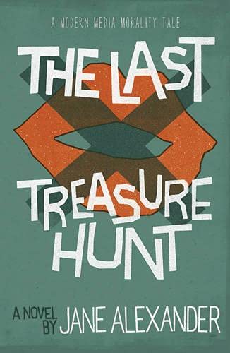 Book cover for “The Last Treasure Hunt” with abstract mouth illustration.