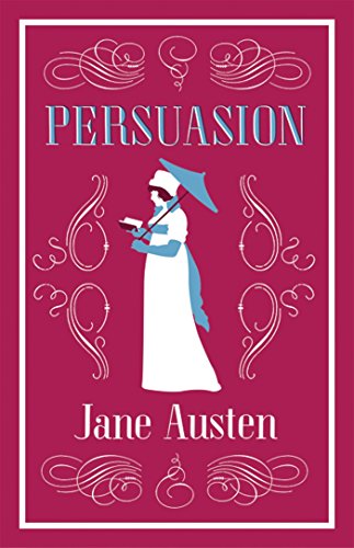 Book cover: "Persuasion" by Jane Austen, featuring a woman with a parasol.