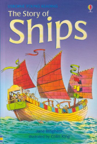 Book cover: "The Story of Ships" with illustrated historical sailing vessels.