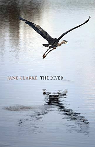 Book cover: heron in flight over a reflective river, titled "The River".
