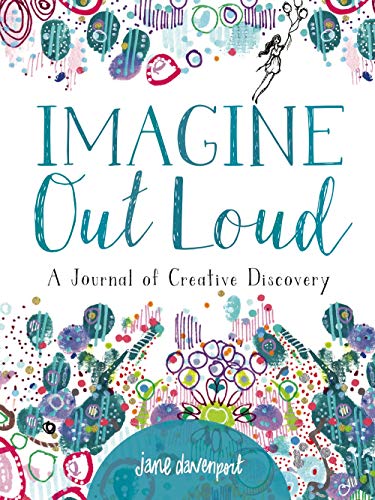 Colorful journal cover with title "Imagine Out Loud" and floral designs.