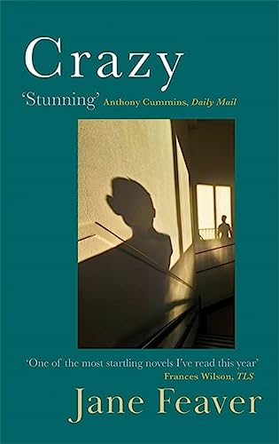 Book cover: "Crazy" by Jane Feaver, featuring a shadowy figure on stairs.
