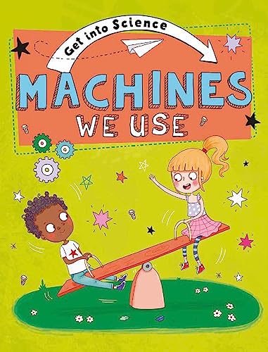 Book cover with children on a seesaw and machine parts.