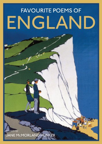 Book cover: coastal landscape with figures, titled "Favourite Poems of England".