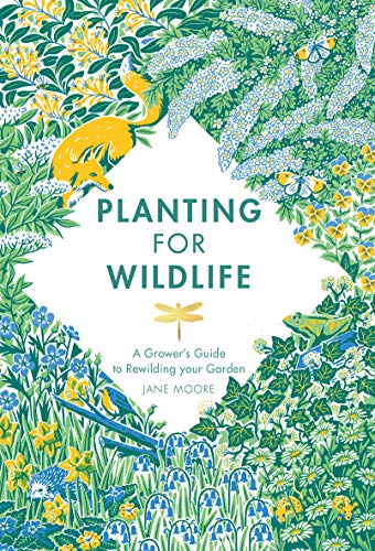 Book cover featuring a fox, butterfly, frog, and hedgehog in a lush floral garden.