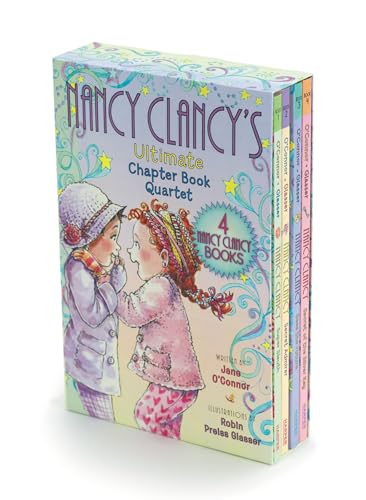 Box set of four illustrated "Fancy Nancy" chapter books for young readers.