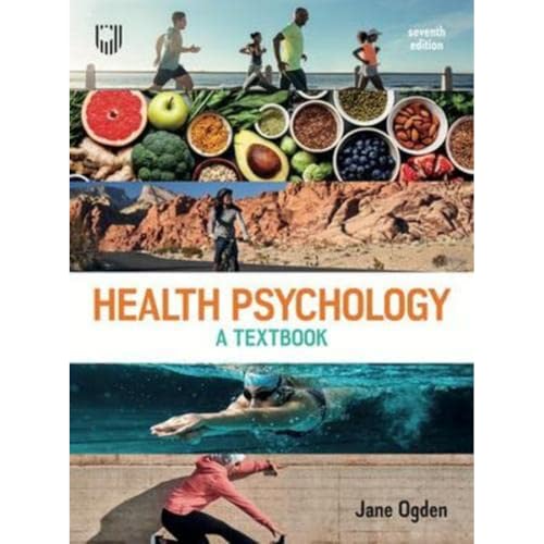 Book cover for Health Psychology 7E featuring images of exercise and healthy foods.