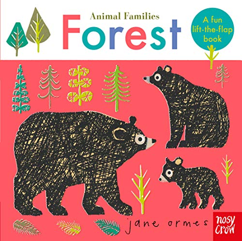Book cover depicting a bear family in a forest setting.