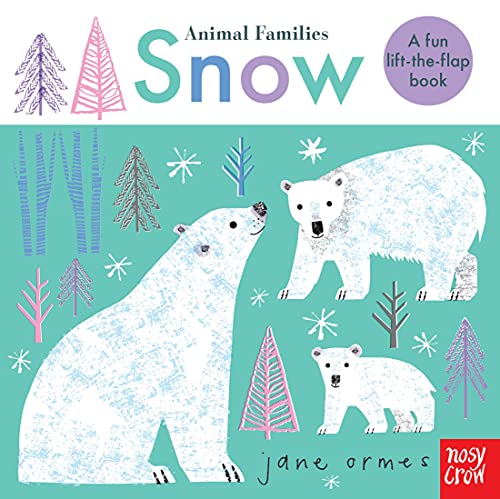 Book cover depicting polar bears and snowy trees, titled "Animal Families: Snow".