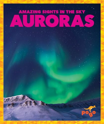 Book cover depicting a vibrant green aurora borealis over snowy mountains.