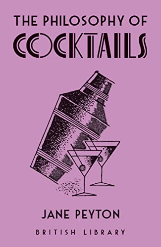 Book cover: "The Philosophy of Cocktails" with cocktail shaker illustration.