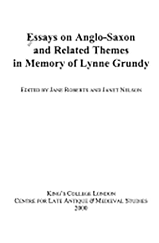 Book cover with title "Essays on Anglo-Saxon and Related Themes.