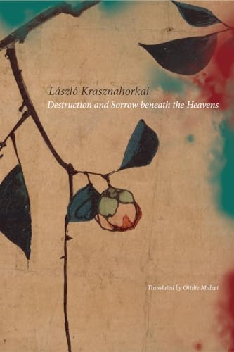 Book cover: branches, leaves, and abstract red shapes on beige background.