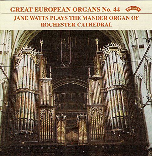 CD cover featuring the ornate pipe organ inside Rochester Cathedral.