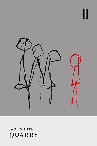 Book cover: abstract black and red line drawing of figures.