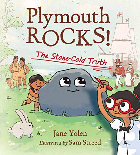 Book cover depicting children, a rabbit, and a cartoon Plymouth Rock with a face.