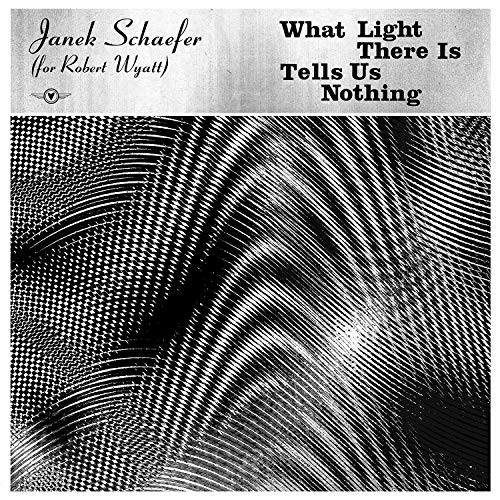 Black and white vinyl record cover with abstract, swirling line art.