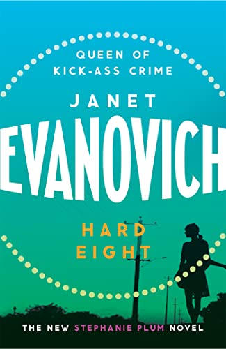 Book cover for “Hard Eight” by Janet Evanovich, featuring a silhouette.