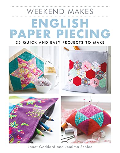 Book cover featuring colorful English paper piecing craft projects.