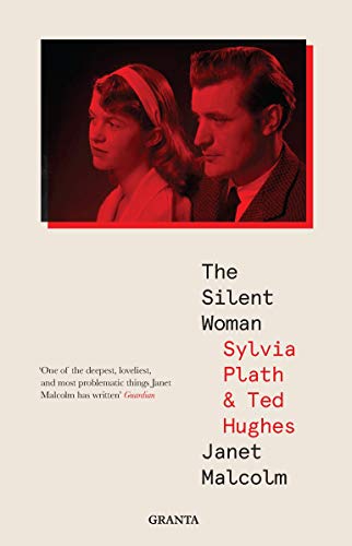 Book cover featuring a red-tinted photograph of Sylvia Plath and Ted Hughes.