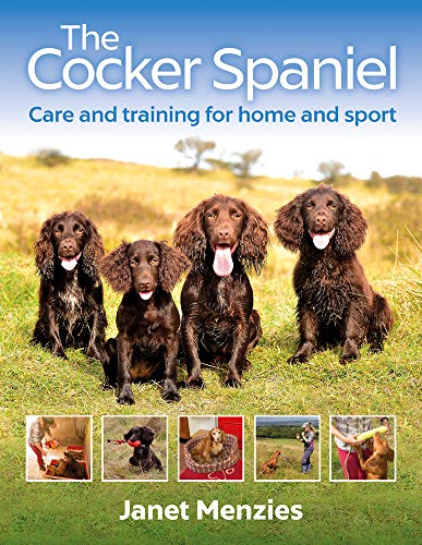 Book cover featuring four brown Cocker Spaniels in a grassy field.
