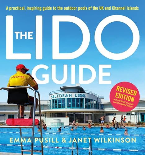 Book cover featuring a lido, lifeguard, and the title "The Lido Guide".