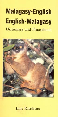 Dictionary and phrasebook cover with a lemur and yellow background.
