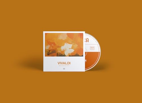 CD case and disc with orange and white abstract artwork.