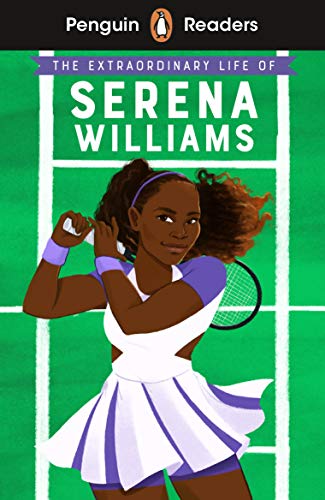 Book cover featuring illustrated Serena Williams playing tennis.