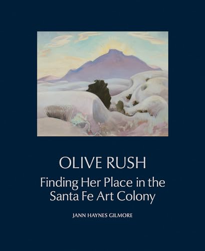 Book cover for “Olive Rush” featuring a landscape painting and title.