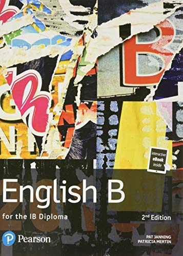 Textbook cover with layered street art and bold "English B" title.