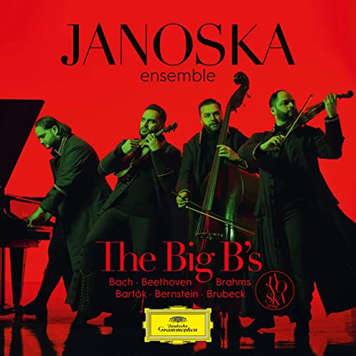 CD cover featuring the Janoska Ensemble, four musicians with instruments.