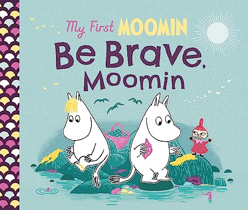 Book cover featuring Moomin characters in a green landscape.